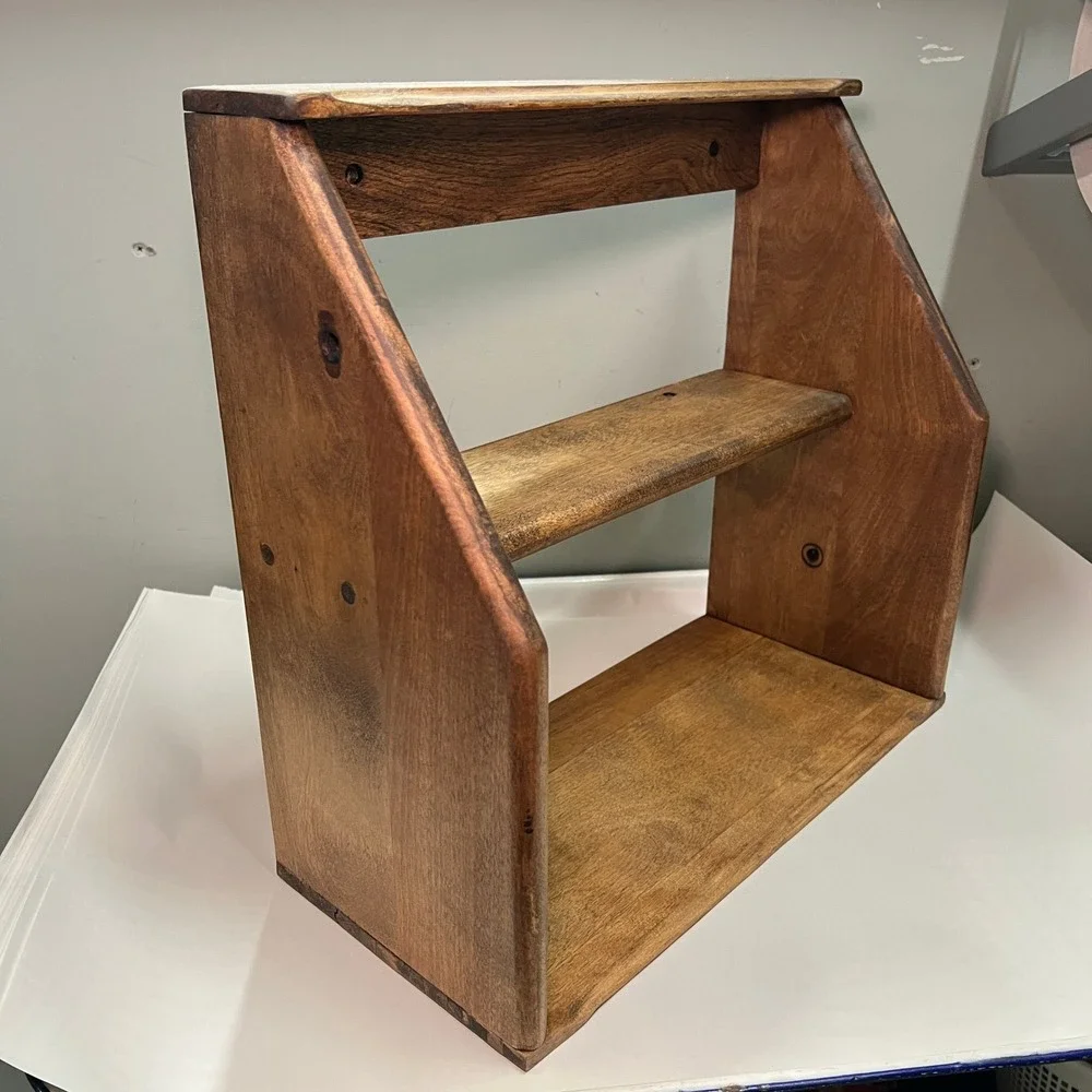 Handmade Wooden Shelf Riser Counter Table Top or Hanging